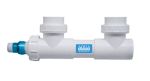 Aqua Ultraviolet UV Sterilizer 15 watt 3/4" White w/wiper- treats ponds up to 2000 gallons